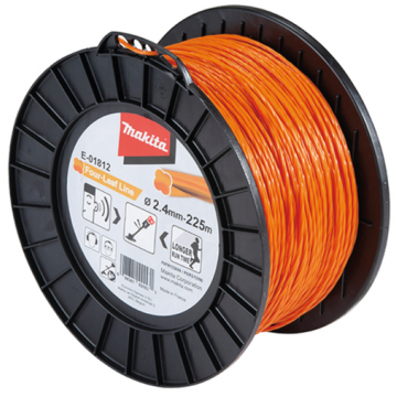 Fir nylon Makita E-01812, 2.4mm x 225m (Portocaliu) Fir nylon Makita E-01812, 2.4mm x 225m (Portocaliu)