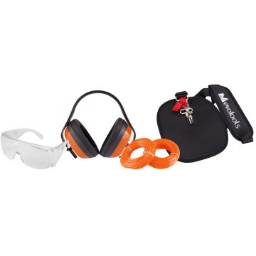 Kit Motocoasa 3 / Ochelari, Casti De Protectie, 2 Role Fir Nylon, Ham Motocoasa Cu Protectie B.