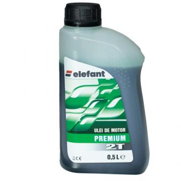 Ulei Elefant PREMIUM, pentru amestec motoare 2 timpi, 0.5L, Verde