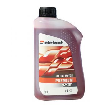 Ulei Elefant PREMIUM, pentru amestec motoare 2 timpi, 1L, Rosu