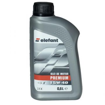 Ulei Elefant PREMIUM, pentru motoare 4 timpi, 15W40, 0.6L, Gri